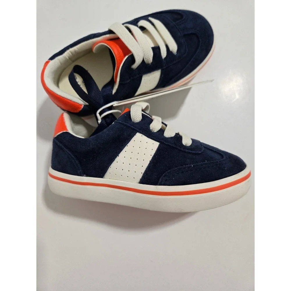 Gray Malin X‎ Janie and Jack Colorblocked Sneaker Blue orange - Size 6 Toddler